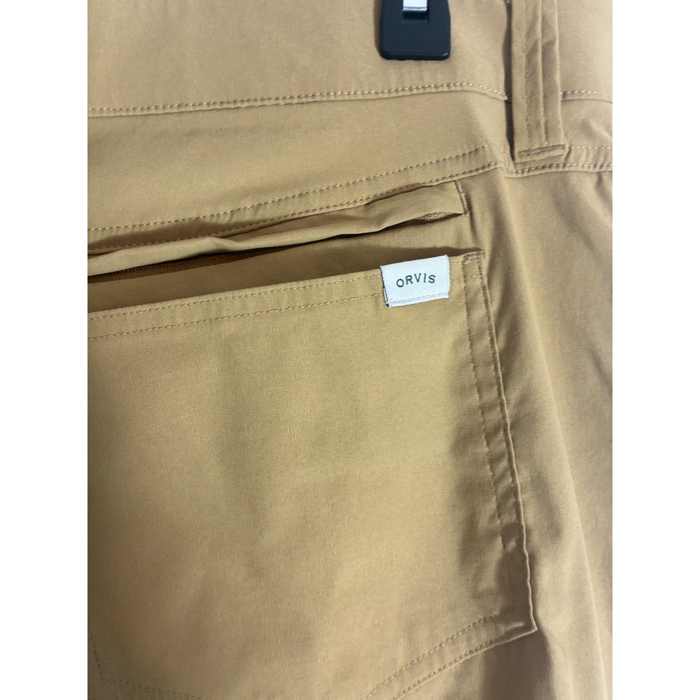 Orvis Mens Tech Pants‎ Tan Khaki Hiking Gorpcore Utility Trousers 36x30 0407 - Picture 5 of 8